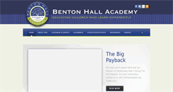 Desktop Screenshot of bentonhallacademy.org